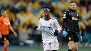 Vinicius celebra un gol con el Real Madrid. (Realmadrid.com)