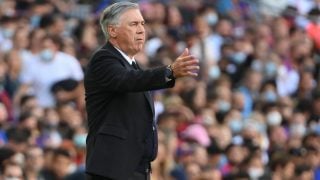 Ancelotti, durante un partido del Real Madrid. (AFP)