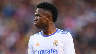 Vinicius, durante el partido ante el Barcelona en el Camp Nou (Getty).