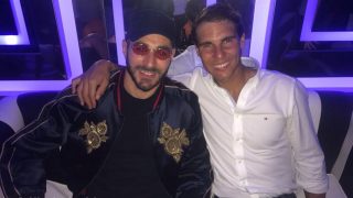 Karim Benzema y Rafa Nadal en una foto de archivo.