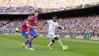 Vinicius, en el Clásico. (Getty)