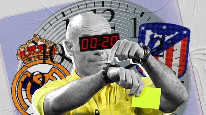 Al Real Madrid le han añadido ¡20 minutos menos! que al Atlético en lo que va de Liga