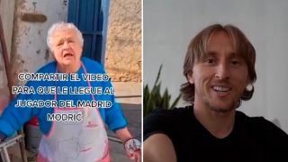 El detallazo de Modric con una señora de 80 años.