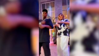 El baile más viral de Vinicius con una cantante brasileña