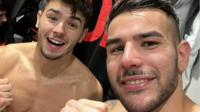 El vacile madridista de Brahim y Theo tras asaltar el Metropolitano