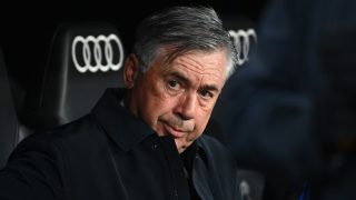Ancelotti, durante un partido. (AFP)