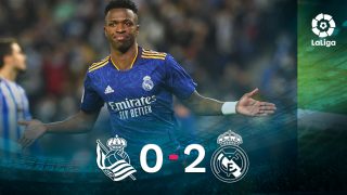 El Real Madrid se impuso 0-2 a la Real Sociedad.