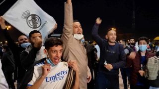 Los aficionados del Real Madrid en Arabia disfrutaron de lo lindo.