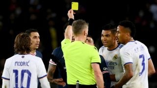 Casemiro vio la amarilla contra el PSG. (AFP)