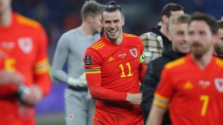 Bale, con Gales. (AFP)