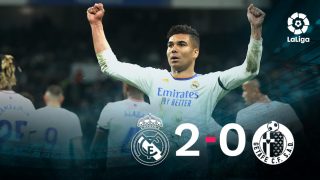 El Real Madrid derrotó 2-0 al Getafe.