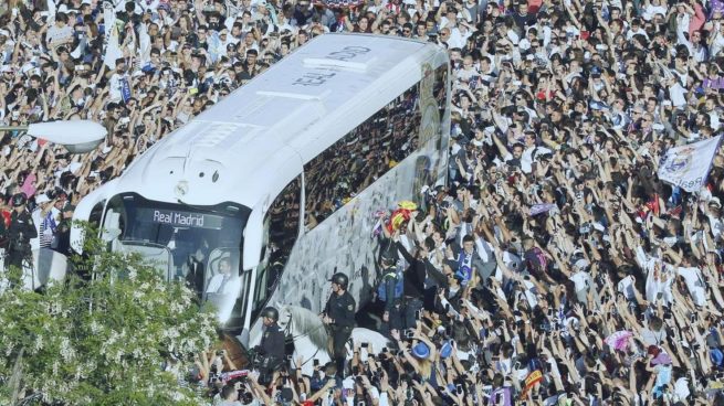 Real Madrid, autobús, recimiento