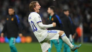 Modric celebra el pase a semifinales. (AFP)