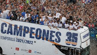 El Real Madrid en Cibeles