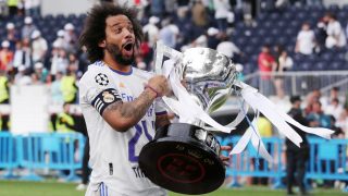 Marcelo celebra la Liga. (Getty)