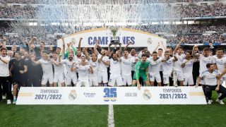 El Real Madrid celebra la Liga. (Realmadrid.com)