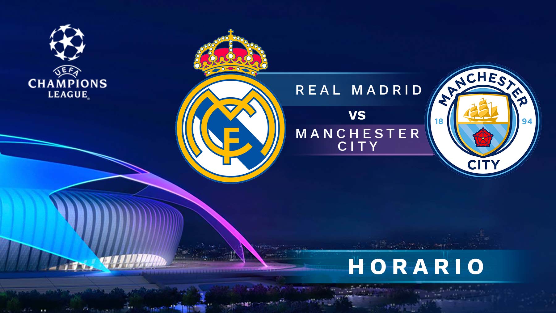 Dónde ver el Real Madrid Manchester City hoy en directo por TV y