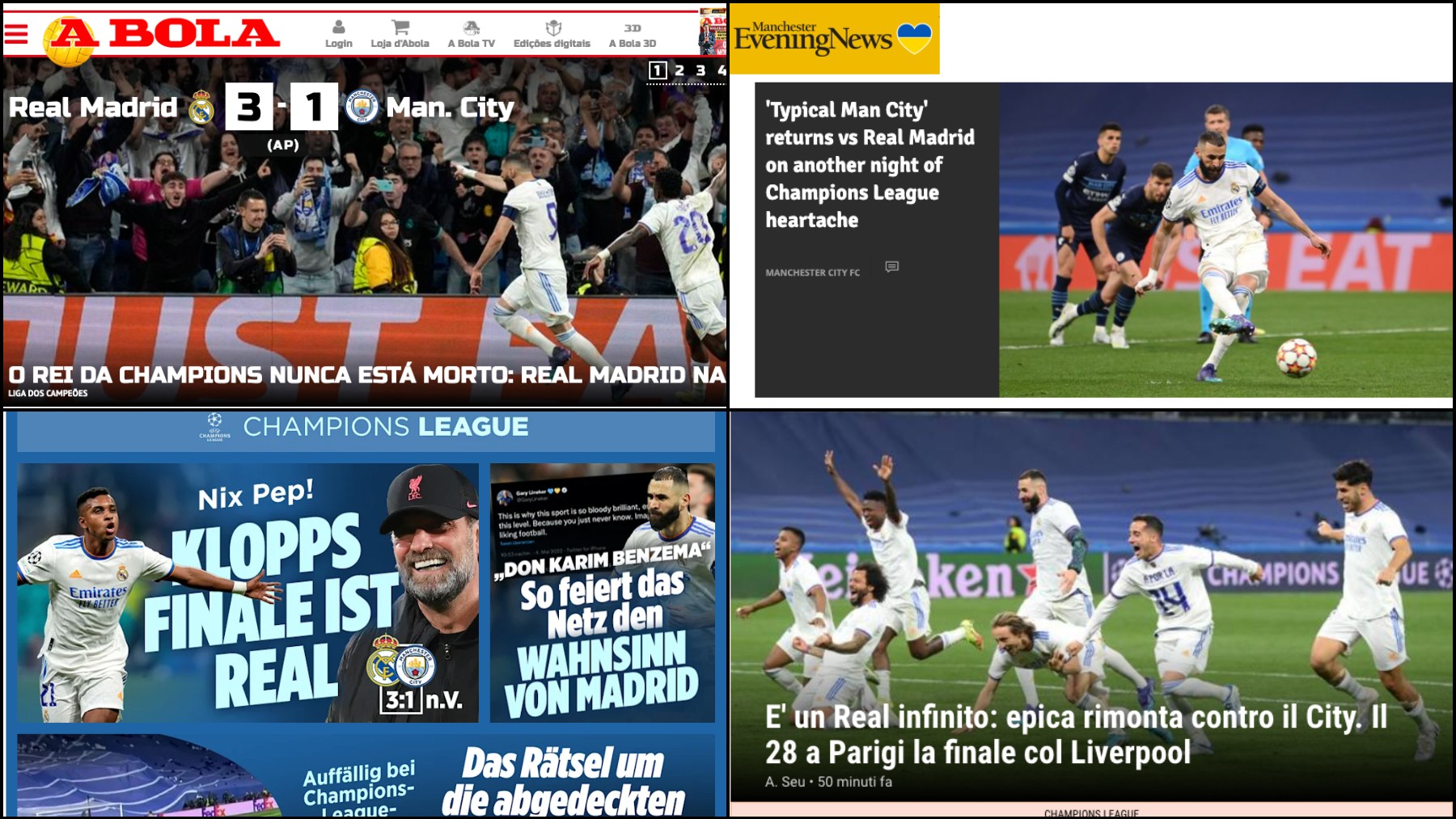 La prensa mundial alucina con los milagros del Real Madrid | Champions  League