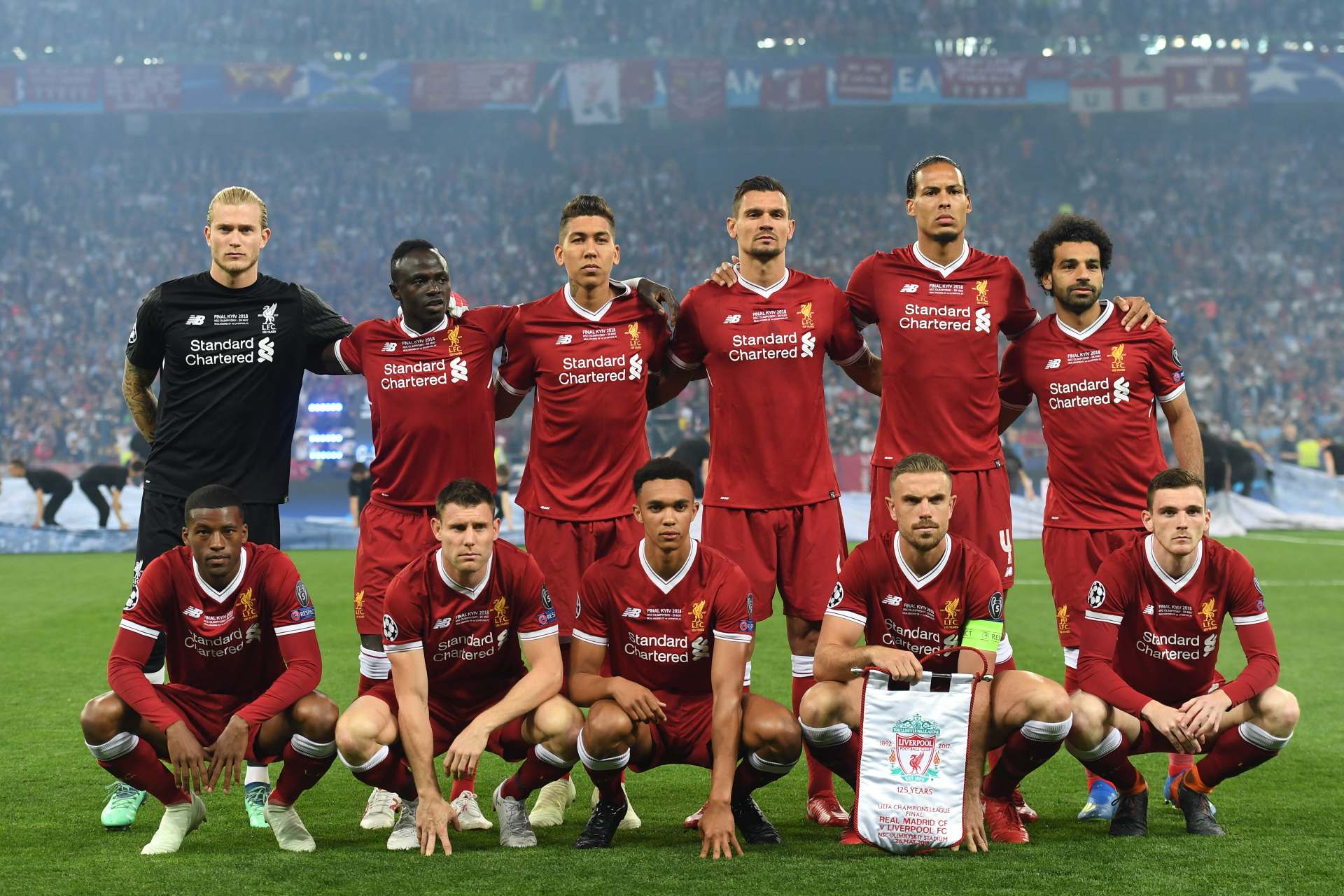 El once del Liverpool en la final de Kiev. (Getty)