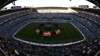 El Bernabéu durante una final de la Champions del Real Madrid. (AFP)