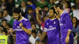 Marcelo, Bale e Isco, en un partido del Real Madrid.