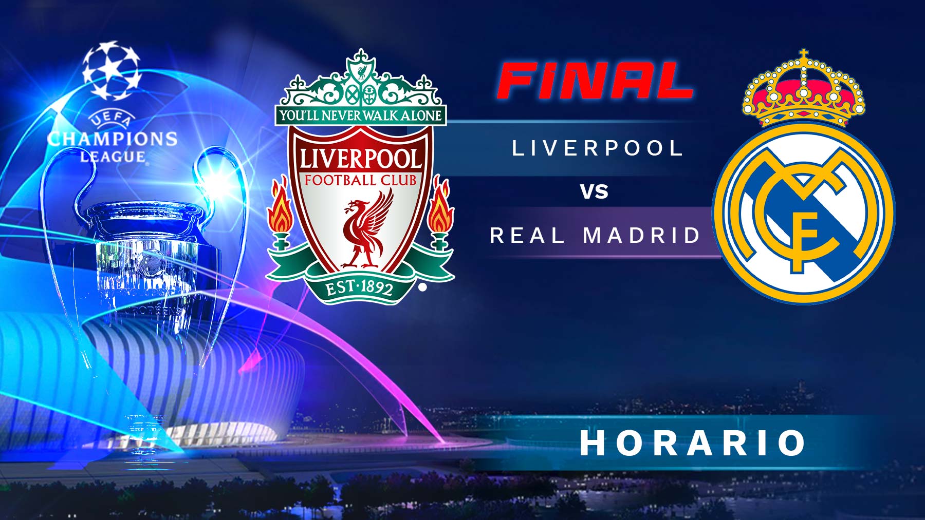 Final Champions Hora
