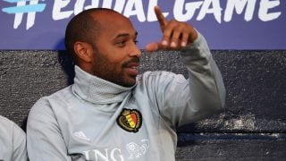 Henry en un entrenamiento con la selección belga. (GETTY)