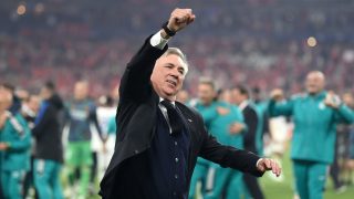 Carlo Ancelotti celebra la Champions. (Getty)
