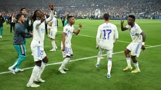 Los jugadores del Real Madrid celebran la Champions. (Getty)