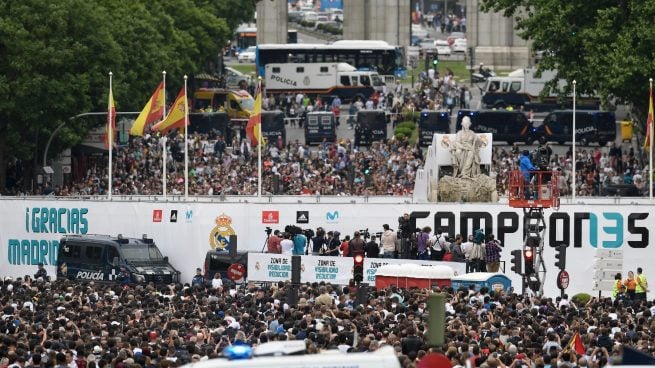 celebración champions Madrid