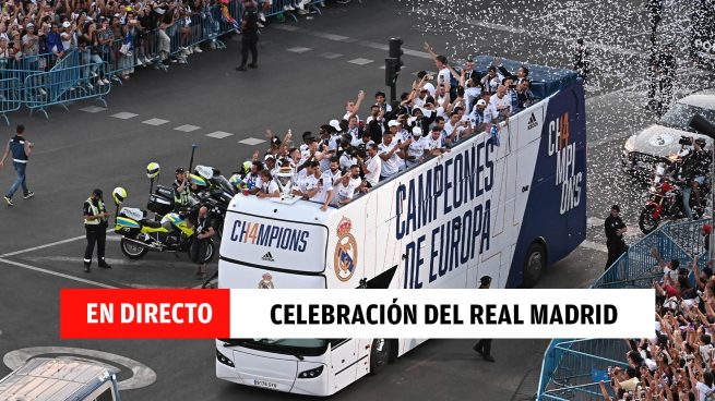 Celebración del Real Madrid por la Champions, en directo: así ha sido el recorrido y la fiesta en Cibeles y Bernabéu