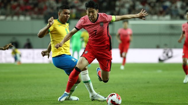 Brasil le endosa una manita a Corea con Casemiro y Vinicius