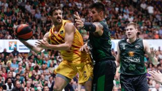 Nicolás Laprovittola, en el Joventut-Barça. (EFE)