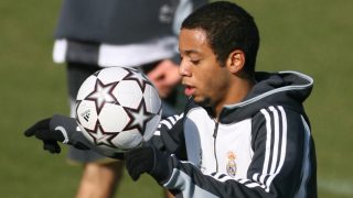 Marcelo, en su primera temporada en el Real Madrid. (AFP)