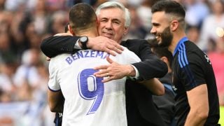 Ancelotti y Benzema. (AFP)