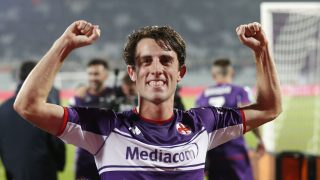 Álvaro Odriozola, con la Fiorentina. (Getty)