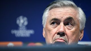 Carlo Ancelotti, en rueda de prensa. (AFP)