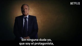 Florentino Pérez durante el documental. (Netflix)