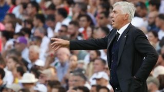 Ancelotti, durante un partido con el Real Madrid. (AFP)