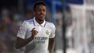Militao celebra un gol con el Real Madrid. (AFP)