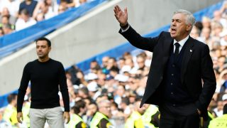 Ancelotti, durante un partido con el Real Madrid. (EFE)
