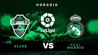 Horario del Elche – Real Madrid y dónde ver el partido de fútbol de Liga online y por TV en directo.