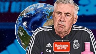 Ancelotti baja al equipo a la tierra.