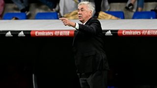 Ancelotti, durante un partido con el Real Madrid. (AFP)