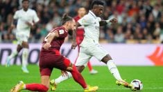 Vinicius, durante un partido contra el Sevilla. (Getty)