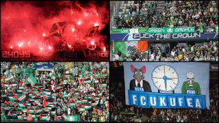 Aficionados del Celtic de Glasgow (AFP)