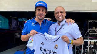 Fernando Alonso y Roberto Carlos. (Real Madrid)