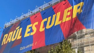 El Barça vuelve a provocar con una lona en Madrid