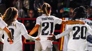 Las chicas del Real Madrid celebran la victoria ante el Levante (Real Madrid)