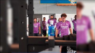 jugadores Real Madrid gimnasio